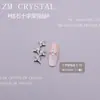 Zm Nuevo Super Flash Circonita Cruz Joyería para Uñas Arte de Uñas Joyería de Circonita Incrustada Plata Blanco Negro Cobre Joyería de Diamante para Uñas 28