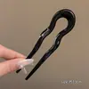 Horquilla Simple en Forma de U Vintage para Mujer Elegante y Suave con Cabeza de Bola y Disco Pinza para el Cabello 2025 Nueva Horquilla de Gama Alta Tocado
