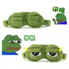 Divertida Máscara de Ojos de Rana, Estilo Transpirable, Máscara de Ojos de Rana Triste, Diadema de Felpa, Máscara de Ojos con Expresión, Máscara de Ojos para Dormir de Anime