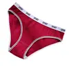 Roupa Íntima Feminina de Algodão Puro Transfronteiriça Feminina Macia e Confortável para Meninas Tamanho Grande Cintura Média-Baixa Cueca Boxer para Esportes e Fitness