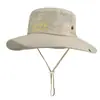 Sombrero de Montañismo Sombrero de Vaquero Occidental Sombrero de Pescador Protección Solar para Mujer para Exteriores 2024 Nuevo Sombrero de Sol de Verano para Hombre a Prueba de Viento Viaje