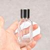 F098C-Listo para Enviar Botella de Spray de Perfume Transparente de 35 ml con Tapa de Rosca, Botella Dispensadora Cosmética, Botella Vacía de Vidrio Portátil