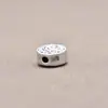 Yiluya Plata de ley S925 Exquisito Latón incrustado Protección corporal Cuentas de transferencia Cuentas espaciadoras Hebilla Bodhi Wenwan Accesorios Venta al por mayor