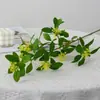 Planta verde artificial folhas de grãos de frutas folhas de lenha de arroz ornamentos de planta verde nórdica decoração de planta artificial planta verde arroz fruta esmeralda atacado
