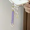 Nueva Cadena para Teléfono Móvil con Borla de Cuentas Mariposa Estilo Chino Lanyard para Teléfono Móvil Colgante Elegante Exquisito Estilo Nacional Moderno Elegante Versátil
