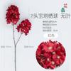 Hidrangea pagoda de 2 cabezas flor de boda decoración hidrangea cónica otoño vintage hidrangea pagoda flor de seda flor falsa