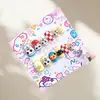 Bolsa de 12 Pegatinas para Uñas Postizas Infantiles, Piezas de Uñas Removibles, Diseño Lindo de Dibujos Animados para Niñas Pequeñas, Uñas Portátiles Divertidas y Juguetonas