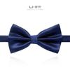 Pajarita Yiwen para Hombre Estilo Coreano Formal de Negocios Boda Novio Pajarita Negra Pajarita Británica de Doble Capa Caja de Regalo
