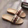 Pantuflas de Lino Cuatro Estaciones para Mujer Hogar Interior Verano Pareja Suela Gruesa Piso de Madera Silenciosas Antideslizantes Hogar Frescas Pantuflas para Hombre