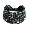 Diadema con Estampado de Leopardo, Cebra y Serpiente Europea y Americana Sexy para Mujer Diadema Elástica Nudo Diadema Deportiva