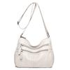 Bolsa de Ombro Portátil Multicamadas Moda Couro Macio Grande Capacidade Tendência da Moda Feminina Bolsa Pequena Multicor Fábrica em Estoque