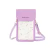Nueva Bolsa Táctil Transparente para Teléfono Móvil Transfronteriza 2024 para Niñas, Bolso Pequeño Cruzado de Hombro Delgado, Bolso Versátil para Teléfono