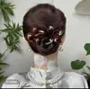Grampo de Pato Bico de Cereja Estampa de Leopardo Estilo Coreano Grampo de Cabelo Multi-Traseiro Estilo Maduro e Elegante Grampo de Cabelo Temperamento