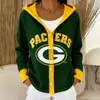(Suéter) Suéter com Capuz Amazon Estilo Novo Transfronteiriço Outono 2026 Manga Longa Cardigan Estilo Preguiçoso Tricô Curto