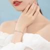 Pulsera Möbius de Doble Capa para Niñas Plata de Ley S925 Lujo Accesible Diseño Nicho Pulsera Joyería de Mano de Alta Gama