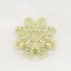 Ropa para mujer directa de fábrica suéter top pequeño con forma de flor de fragancia traje de cuero abrigo vintage hebilla decorativa botones metálicos