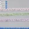 Fita Elástica de Renda Franzida de 2cm Lado Único para DIY de Bolas de Banho, Acessórios de Cabelo, Lingerie, Roupas de Boneca e Decoração de Carro