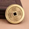 Moedas Grandes e Grossas de Latão para Ofertas em Templos, Moedas de Cobre Antigo Imitação dos Cinco Imperadores, Especificamente para as Dinastias Kanton e Shunzhi, Usadas para Proteção de Soleira de Porta