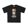 Suministro mayorista transfronterizo Chaopai de comercio exterior a 260g éxito de ventas BAPE cabeza de simio tiburón camiseta de manga corta 21
