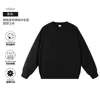 Sudadera unisex extragrande de 380g, sudadera chaqueta de marca moderna, sudadera de cuello redondo con hombros caídos compuesta, venta al por mayor y hecha a medida
