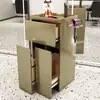 Nuevo Gabinete de Herramientas para Barbería Gabinete para Salón de Peluquería Carrito Móvil Gabinete de Almacenamiento de Herramientas de Madera Maciza Móvil Sin Instalación