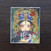 Venta al por mayor del fabricante Estilo Xizang Thangka Dorado de Colores Zakhilaam Vida Pasada y Presente Tara Verde Lienzo Thangka Reemplazable