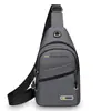 Bolso de Pecho para Hombre de Gran Capacidad, Nuevo Bolso Cruzado Deportivo Casual para Viaje, Mochila Cruzada Simple de Tela Oxford Multicapa