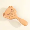 Peine Masajeador de Sándalo Dorado DingTalk Peine de Masaje Peine de Gato Lindo de Dibujos Animados Creativo Peine para el Hogar de Cabello Largo Peine Pequeño Exquisito de Dientes Gruesos