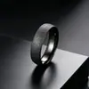 Anillo de acero de titanio mate estrellado de lujo de alta gama para mujer, moderno y versátil, anillo liso popular de nicho para parejas