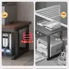 Mesa Estante para Impresora Encimera Doble Capa Escritorio Soporte de Almacenamiento para Horno de Microondas Estante de Escritorio