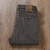 Calça Casual Masculina de Lã Importada de Alta Qualidade Outono e Inverno Grossa Amiga da Pele Confortável Lixada Reta Calça Social para Homens