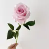 Rosa de Veludo Flor Artificial de Haste Única Flor Falsa Casamento Casa Decoração Dia dos Namorados Buquê Parede de Flores Buquê Simulada