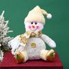 Adornos de Papá Noel Transfronterizos Nuevos Adornos de Decoración Muñeco de Nieve Decoración Navideña de Tela Decoración de Ventana Venta al por Mayor