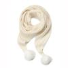 100% Cachemir Tricotado Cachecol Triângulo Estilo Bola de Pelo Luxo Acessível Exportação Transfronteiriça Xale de Cachemir Feminino Cachecol Quente Elegante
