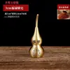 Colgante de Calabaza de Cobre Puro con Boca Abierta y Monedas de los Cinco Emperadores para Riqueza y Prosperidad, Decoración para el Hogar para la Entrada, Solución para Configuraciones Puerta a Puerta o Baño a Baño