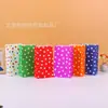 Saco de papel Kraft plano colorido com doces de bolinhas para embalagem de doces, lanches de panificação, presentes para crianças, saco de armazenamento