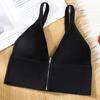 Sutiã Esportivo Plus Size Europeu e Americano Transfronteiriço para Mulheres, Zíper Frontal, Push-Up, Sem Fio, Costas Bonitas, Sutiã Levanta-Busto para Mulheres