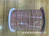 Fita vermelha com folha de ouro, usada para decorar caixas de doces, fita de veludo dourada unilateral, para acessórios de cabelo DIY feitos à mão, embalagem de caixa de presente