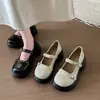 Zapatos de cuero gruesos de estilo británico retro con tacón de bloque para mujer, nuevos para otoño 2026, versátiles para el trabajo, Mary Janes, zapatos de vestir JK