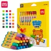 Pasteles de Cera Deli 6961/62/63/64 Crayón de Colores para Niños Graffiti para Niños Pequeños No Manchan Fácilmente las Manos