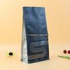 Saco de café com zíper autovedante saco fosco lixado exibição tridimensional saco selado em oito lados aluminizado conjunto de sacos para alimentos de lazer