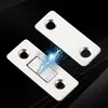 Sin perforaciones invisible puerta de gabinete succión magnética puerta corrediza delgada puerta de armario succión de puerta Gabinete magnético fuerte doble imán perlas de contacto magnético en miniatura