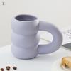 Souvenirs de Pareja Estilo Nórdico Tazas de Café al por Mayor Tazas Irregulares con Forma de Llanta de Alto Valor Tazas de Cerámica Personalización