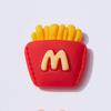 Garrafa de bebida do McDonald's, batatas fritas, creme, cola, acessórios de resina faça você mesmo, capa de celular, material para bolsa, furo, sapatos, acessórios