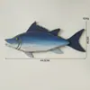 Decoración de Pared Tridimensional con Forma de Pez Estilo Mediterráneo, Decoración de Pared para Entrada y Sala de Estar, Adorno Colgante de Pez Temático del Océano, Colgante de Pared para el Hogar