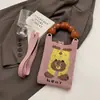 Bolso de Mano de Punto de Nuevo Estilo Color Dopamina Bolso de Almacenamiento Versátil de Nicho Bolso Pequeño de Punto Cruzado