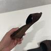 Pantuflas de Mujer de Punta Redonda sin Cordones con Tacón de Cuña 2025 Verano Nuevo Retro Simple Punta Abierta Sandalias Exteriores para Mujer