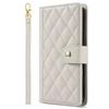 Adecuado para iPhone 16 Funda de Cartera para Teléfono con Patrón de Diamantes Pequeños 17 Pro Max Porta Tarjetas Billetera para Monedas Correa de Mano Cubierta Protectora