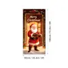 Amazon Decoración de Cubierta de Puerta Navideña Tela Colgante Ambiente Festivo Grinch Cortina de Puerta Bandera Colgante de Poliéster