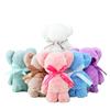 Coral fleece urso toalha quadrada atacado cartoon criativo toalha de negócios companheiro de presente de bem-estar aniversário caixa de presente toalha quadrada